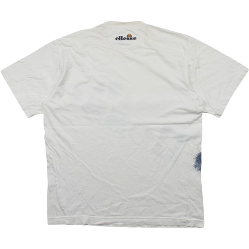Ellesse 90s Spell Out Logo T-Shirt white blue purple used