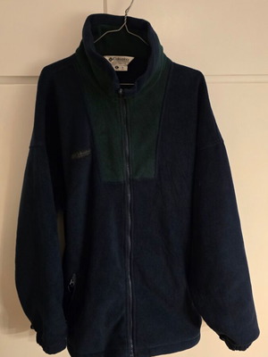 Columbia fleece jacket XL used, vintage retro blue and khaki