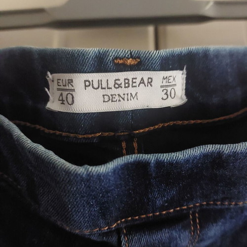 Elastic jean leggings Pull & Bear size 40 like new, blue