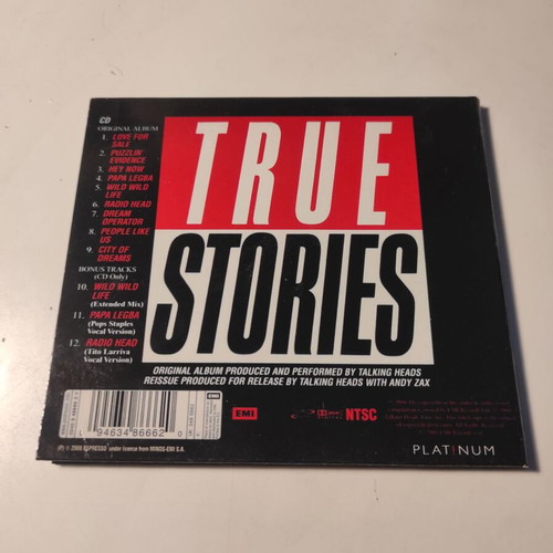 Talking Heads True Stories CD like new, rock