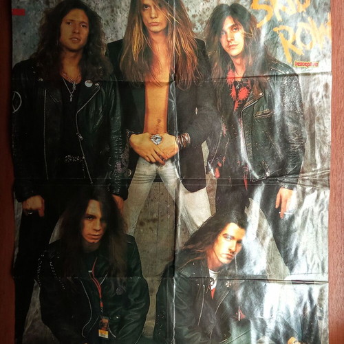 Skid Row poster collectible used from 1980s 1990s