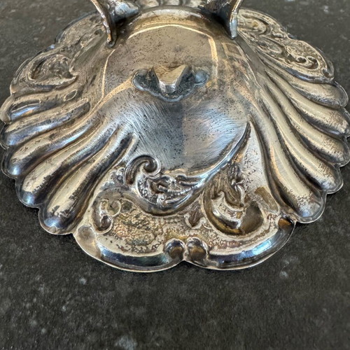 Silver bowl 925 used with decorative design and feet 50g