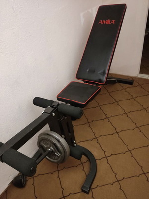 Πάγκος γυμναστικής Amila πολλαπλών θέσεων σαν καινούργιο