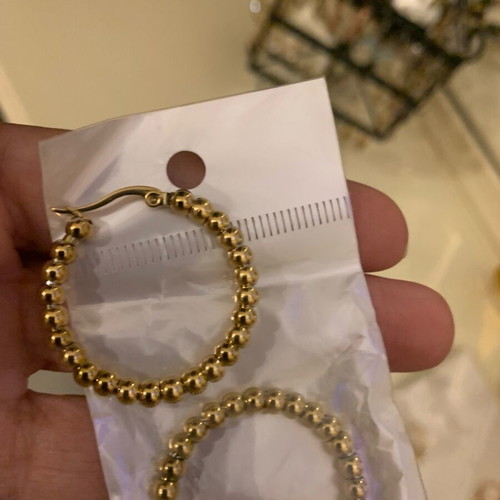 Steel hoop earrings new, stainless steel