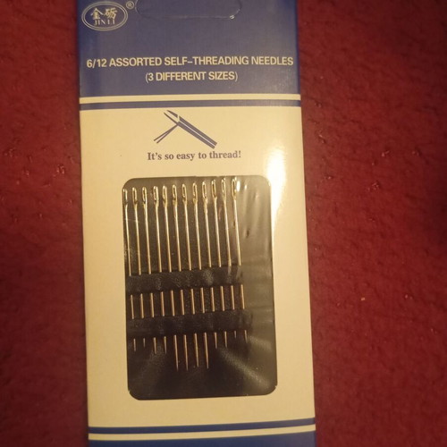 Sewing needles with side opening new, set of 12 pieces