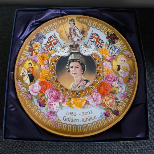 Queen Elizabeth II Golden Jubilee 1952–2002 Limited Edition Bone China Plate