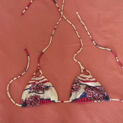 Bikini top Dolce & Gabbana beachwear used, floral multicolor, size M
