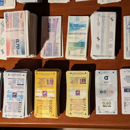 Collectible tickets Metro Isap Trainose Oasa