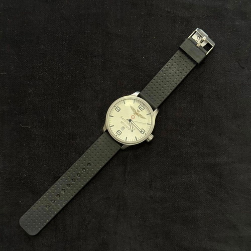Massive men's watch Aeronautica Militare used with design and silicone strap