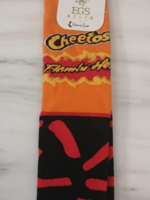 Памучни чорапи унисекс с дизайн Cheetos нови, размер 38-46
