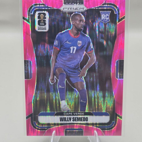 Willy Semedo 2026 Panini Prizm FIFA World Cup Fuchsia Flash Prizm Rookie Card