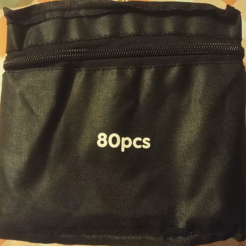 Markers double tip set of 80 with case, new
