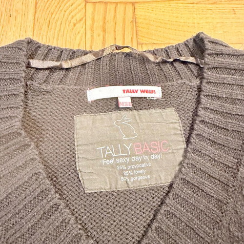 Woolen sweater women TALLY WEIJL brown used Medium