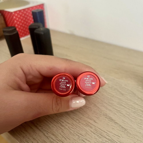 Kiko Milano lipsticks used, various shades red, burgundy, pink, brown
