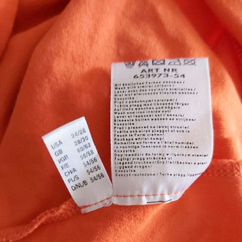 Ulla Popken top like new, plus sizes 2XL to 5XL, orange cotton blend