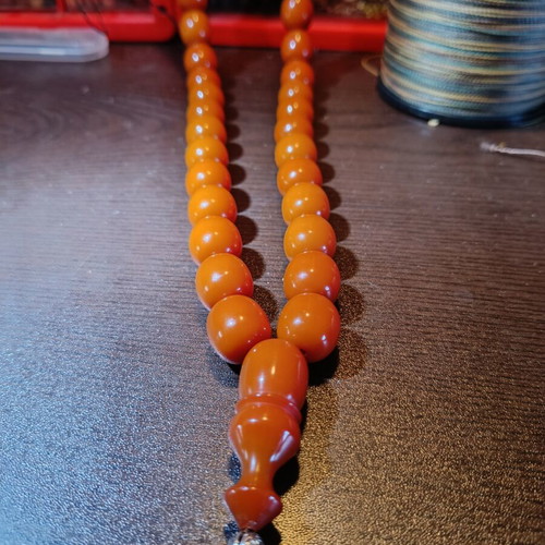Mastic Worry Beads with 33 Beads and Silk Tassel