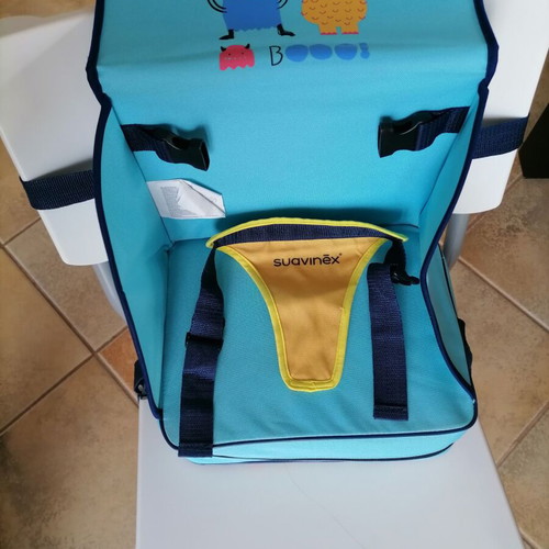 Suavinex portable baby booster seat like new, blue