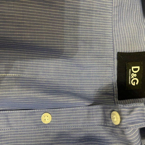 Dolce & Gabbana slim fit shirt blue with white stripe like new, size S/M