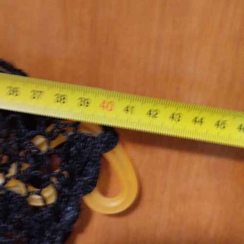 Beach dress S used, black knitted with holes design