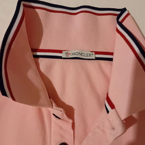 Moncler polo shirt XL pink like new