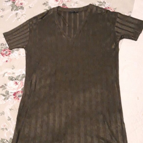 Zara dress short-sleeve slim like new, green