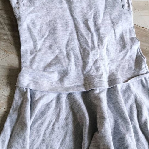 Kidkind children's dress used, size 3-4, grey