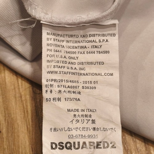 Dsquared2 Men's XXL White Sweatshirt Pullover Canada Tape Logo