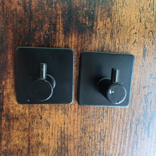 Metal hooks with adhesive like new