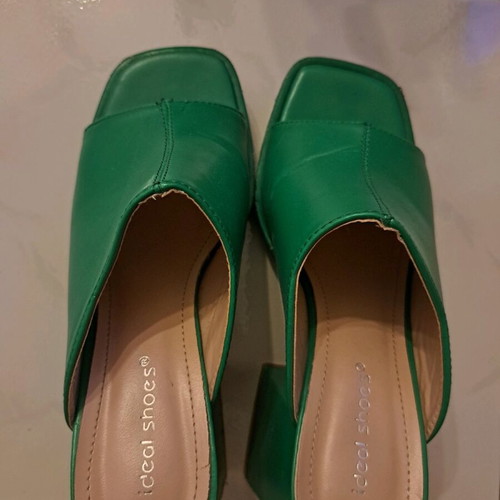 Mules green used, size 36