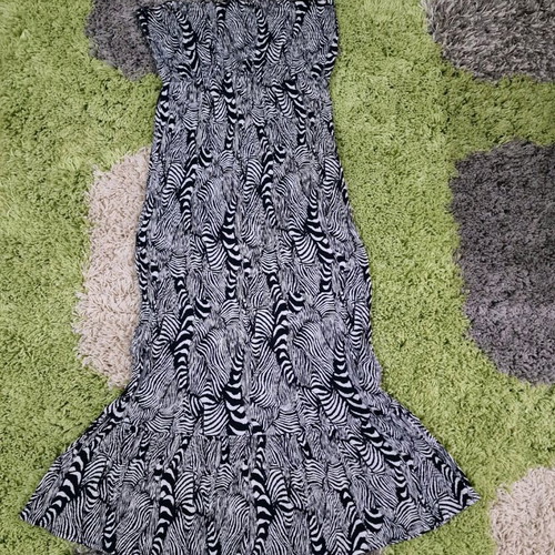 Debehams UK Cotton Strapless Midaxi Dress Size M Like New