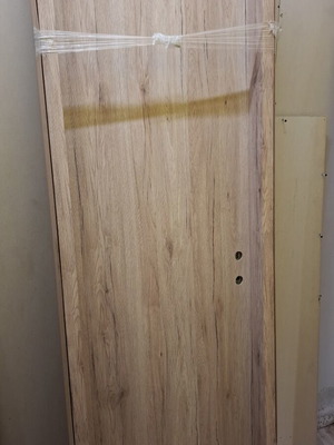 Interior doors new, pack of 2, wood finish 206×67×10 cm