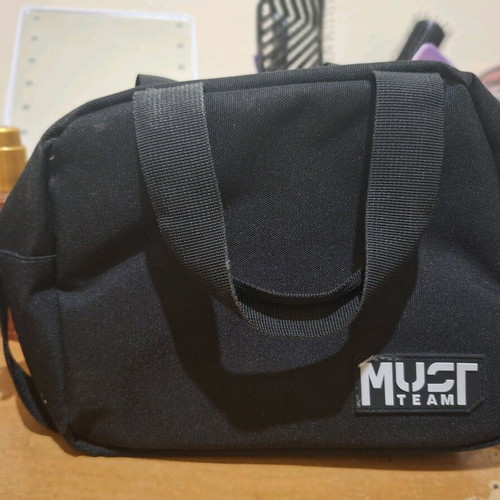 Must Team insulated lunch bag used, black