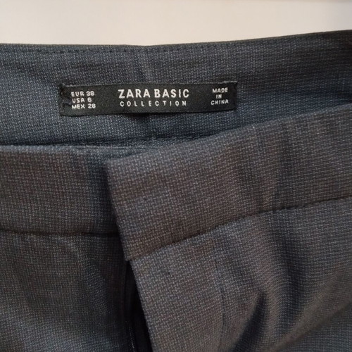 Zara Basic office pants new with tags, size 38, grey-dark blue