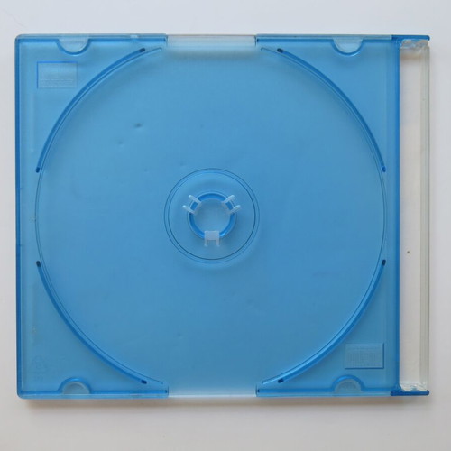 CD/DVD slim case single blue new