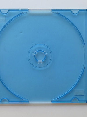 CD/DVD slim case single blue new