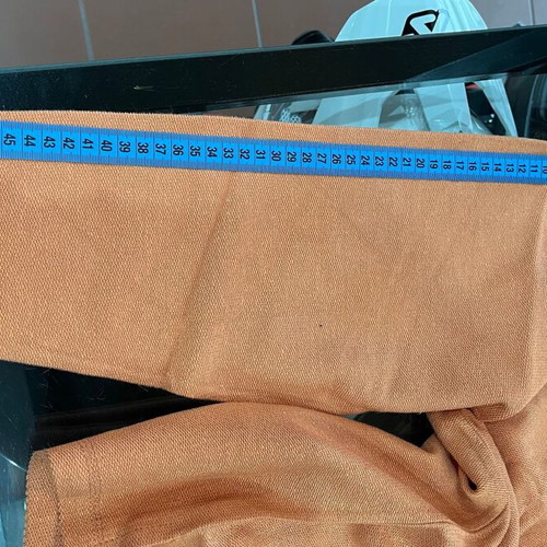 Women's set leggings and blouse size M like new, white and orange