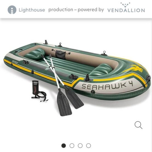 Seahawk 4 inflatable boat new with accessories for 4 people