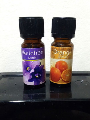 Aromatic oils for burner like new, orange and violet 10ml