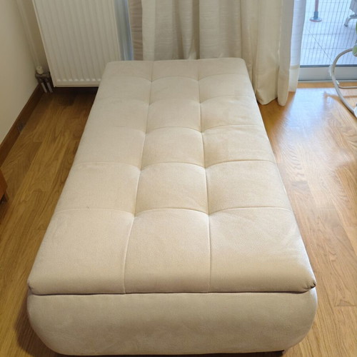Ottoman like new, water-repellent fabric, 130x70x40 cm
