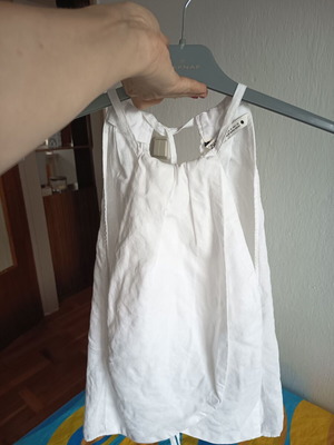 Zara linen top size M new, white