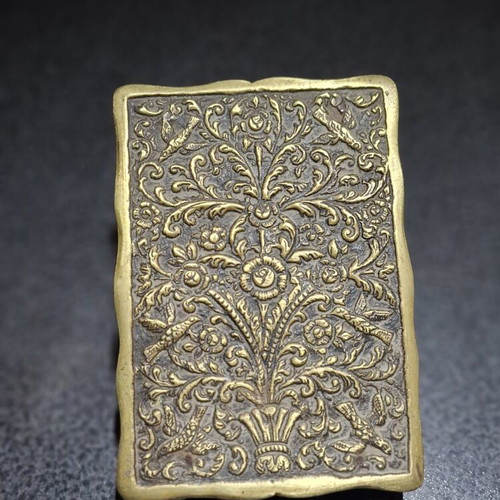 Brass Letter Holder vintage, D. Yfantis Greek craftsmanship