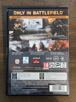 Battlefield 4 PC DVD like new without valid code