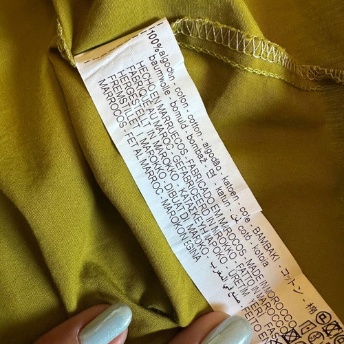 Zara crop shirt green, like new, size M