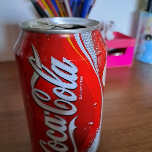 Coca-Cola empty can used 2005