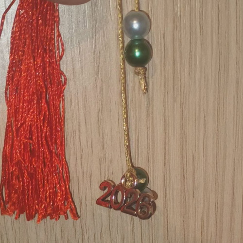 Handmade 2026 charm with wooden pomegranate decoration new