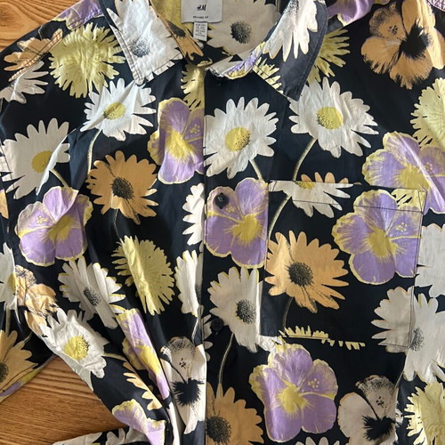 H&M Floral Shirt XXL like new, multicolor, relaxed fit