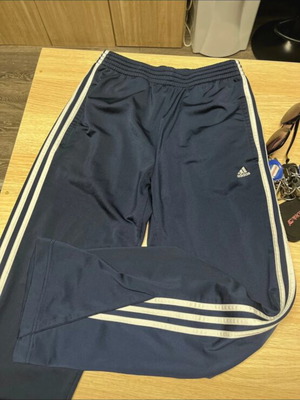 Παντελόνι φόρμας Adidas σαν καινούργιο, άσπρο και μπλε, μέγεθος XXS