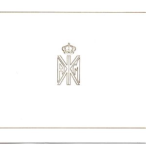 Ευχετήρια κάρτα του έτους 1990 από τον Βασιλιά Κωνσταντίνο Β