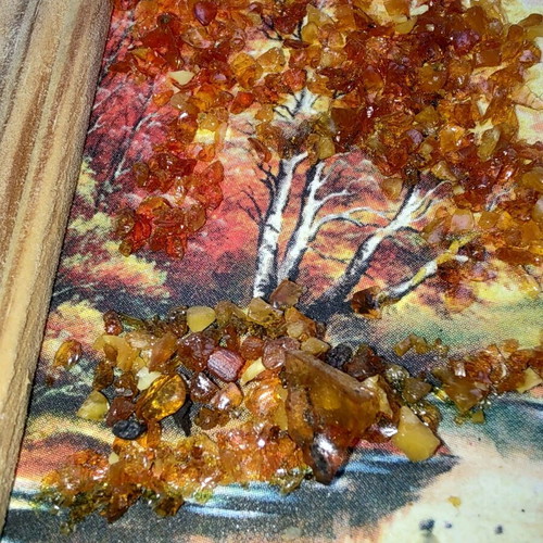 Amber frames like new with embossed amber parts