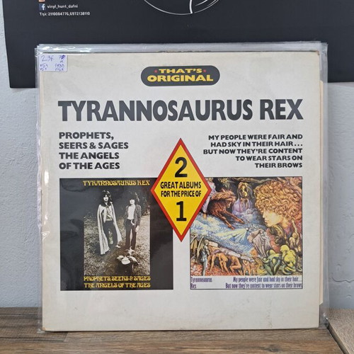 Tyrannosaurus Rex vinyl record used, rock genre, 1988 UK